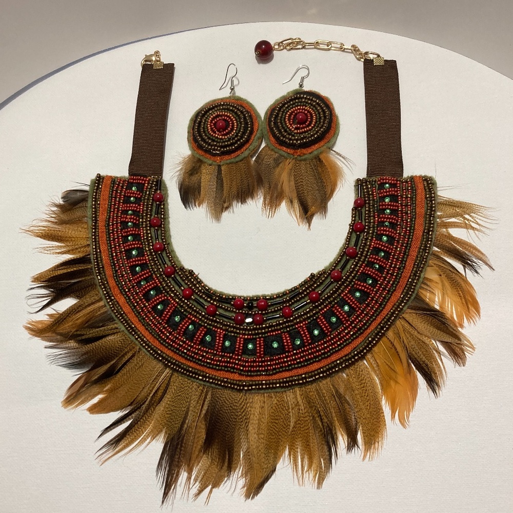 American Indian tribal necklace - Picture 4 of 5